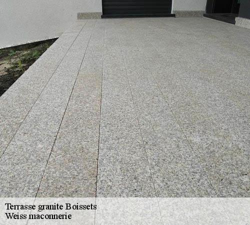 Terrasse granite  boissets-78910 Weiss maconnerie