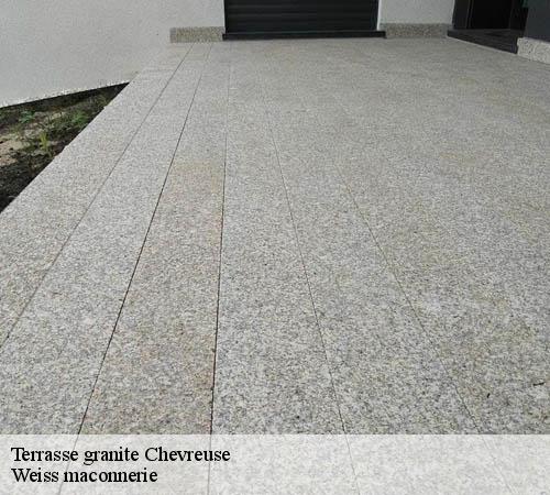 Terrasse granite  chevreuse-78460 Weiss maconnerie