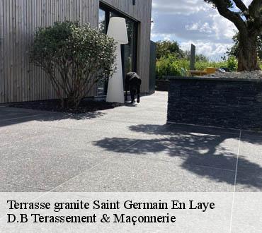 Terrasse granite  saint-germain-en-laye-78100 D.B Terassement & Maçonnerie