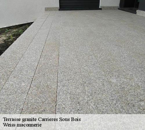 Terrasse granite  carrieres-sous-bois-78600 Weiss maconnerie