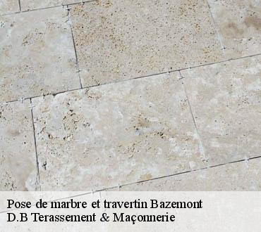 Pose de marbre et travertin  bazemont-78580 D.B Terassement & Maçonnerie