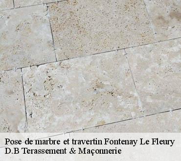 Pose de marbre et travertin  fontenay-le-fleury-78330 D.B Terassement & Maçonnerie