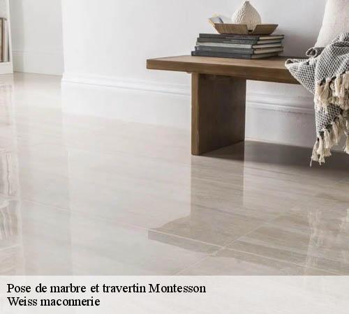 Pose de marbre et travertin  montesson-78360 Weiss maconnerie