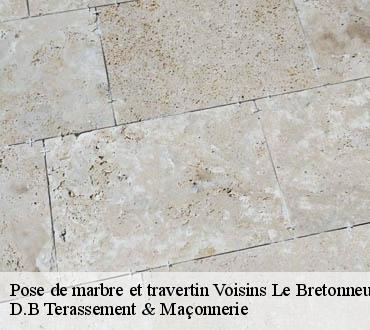 Pose de marbre et travertin  voisins-le-bretonneux-78960 D.B Terassement & Maçonnerie