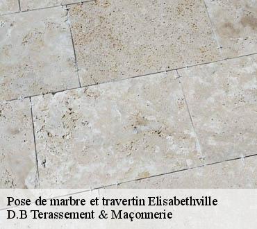 Pose de marbre et travertin  elisabethville-78410 D.B Terassement & Maçonnerie