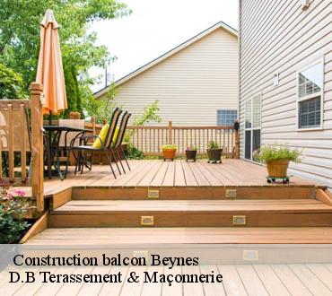  Construction balcon  beynes-78650 D.B Terassement & Maçonnerie